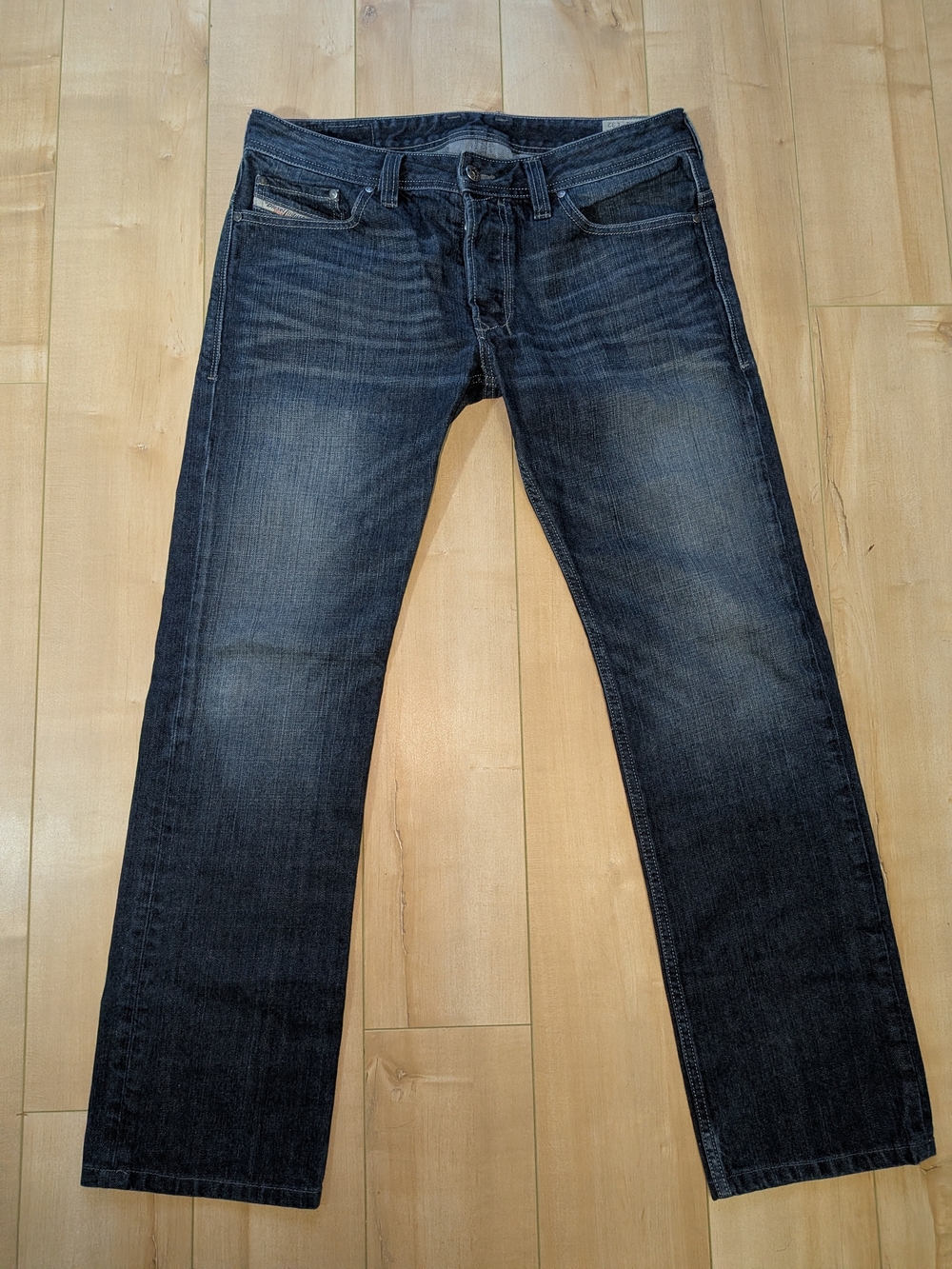 Vintage Y2K Diesel Safado Straight Fit Dark Blue Washed Jeans Great Condition - Picture 3 of 8